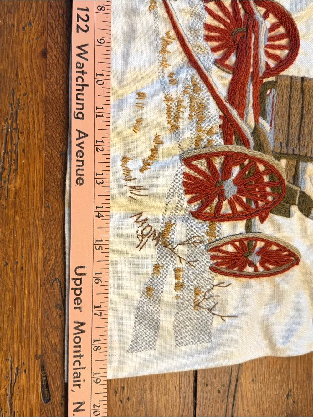 Dimensions Completed‎ Crewel Embroidery “Abandoned Buggy” By Mildred Sands Kratz